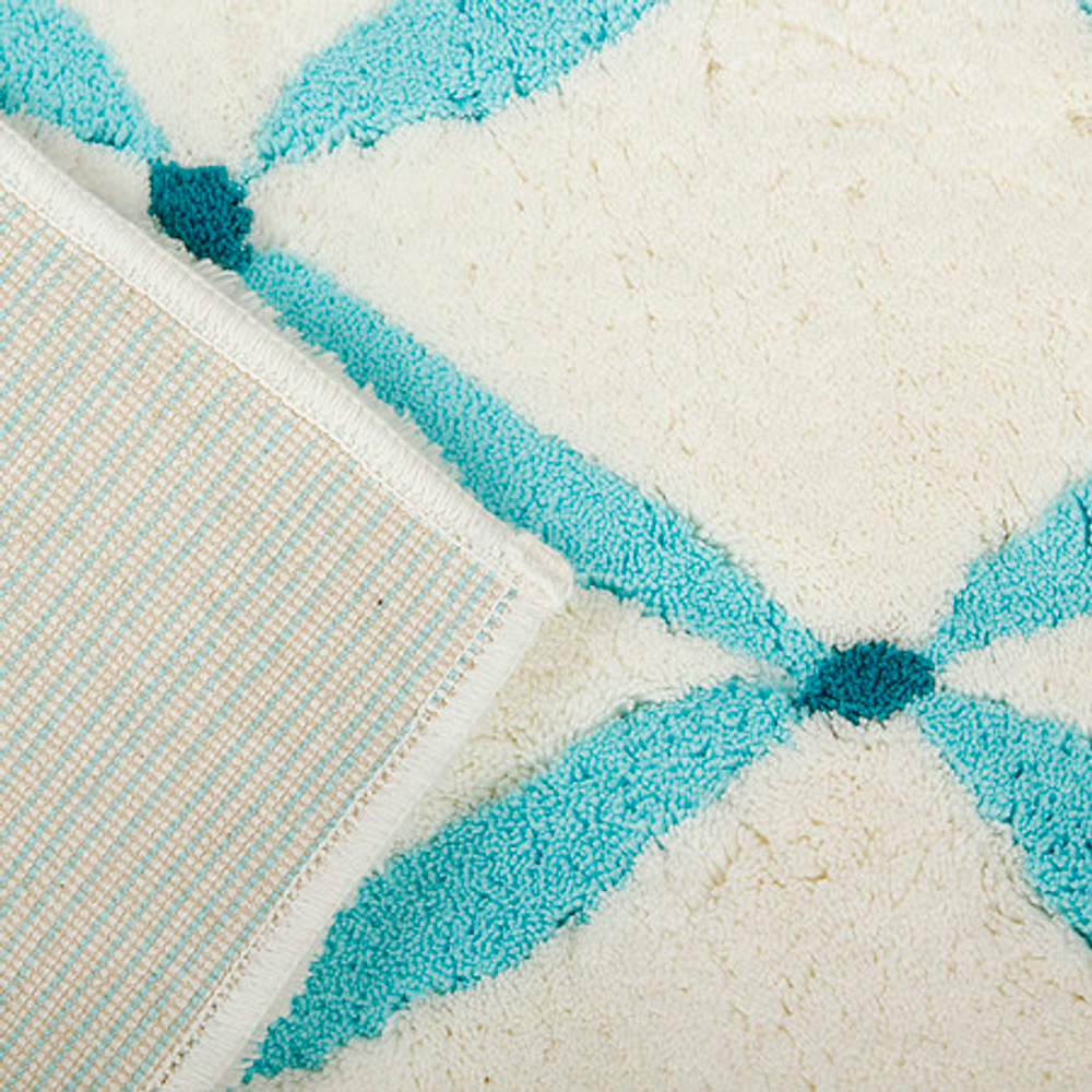 Коврик для ванной 70х140 Abyss & Habidecor Boudoir 370 бирюзовый Португалия