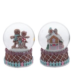 GAEM Фигурка декор в стекл шаре "Пряник", D 6,5 см, L6 W6 H9 см, 2в.