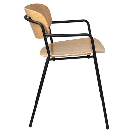 Стул с подлокотниками torfrid, светлый орех