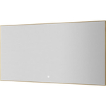 Зеркало прямоугольное Armadi Art Modern 140*70см 543-140-G подсветка, сенсор, антизапотевание, GOLD