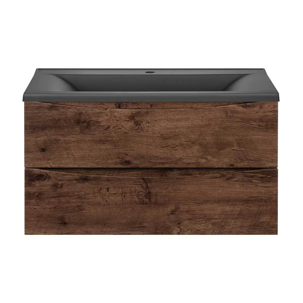 Тумба под раковину Vincea Mia 900 подвесная, 2 выкатных ящика soft close, R.Wood