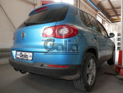 Фаркоп оцинкованный Galia V069A для Volkswagen Tiguan 2007-2016, 2016-, Audi Q3 2011-2018(паспорт и сертификат в комплекте)(без электрики)