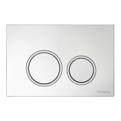 Панель смыва TECESpring с круглыми кнопками, Хром глянцевый, контур клавиш хром матовый