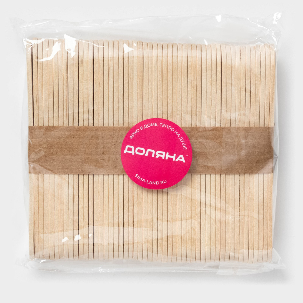 Набор палочек деревянных, фигурных, 50 шт 9,4х1,7см 4685474