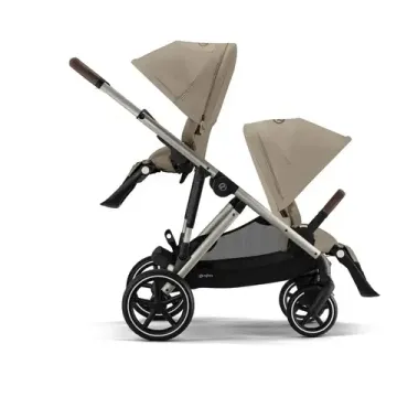 Коляска для двойни 2 в 1 Cybex Gazelle S (Almond beige)