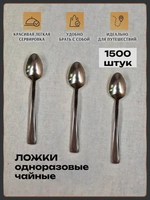 Ложки чайные одноразовые пластиковые оптом 1000 штук.