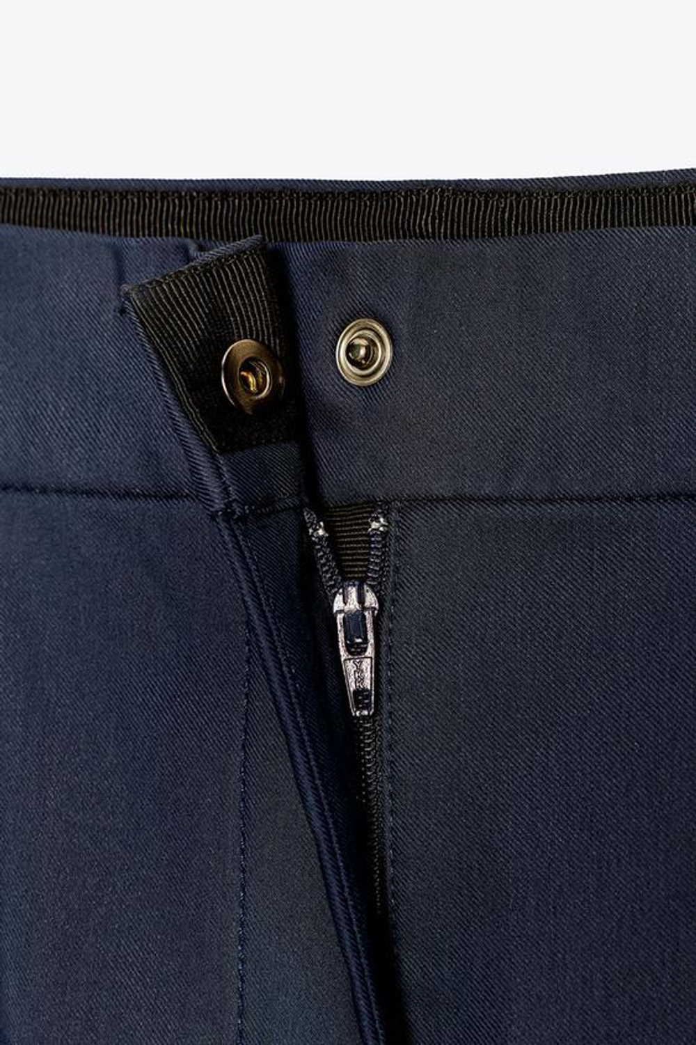 ZARA ШИРОКИЕ БРЮКИ ZW COLLECTION, ЧЕРНИЛЬНО-СИНИЙ