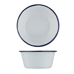 Салатник 2250 мл d 20,5 см h10 см Blue Rim эмалированая сталь SUNNEX [1]