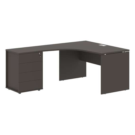 Стол эргономичный с тумбой EDCET 1318(L)  1360х1880х750 EDIS