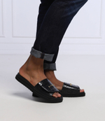 Кожаные шлепанцы cocco Buscemi - черный(BCS22721)