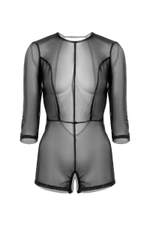 Эротический комбинезон Preciosity с рукавами длиной 3/4 (Размер: 46-48) (Цвет: черный)