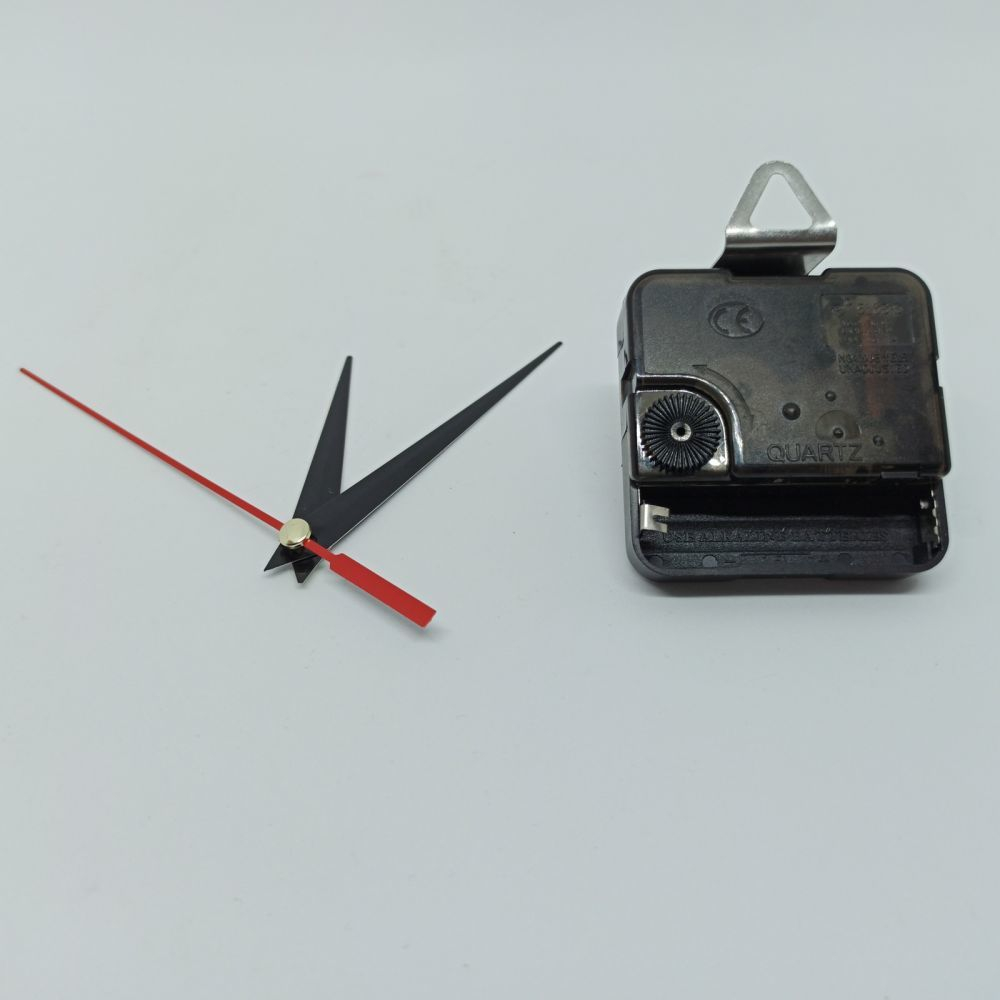 Часовой механизм, шток 12 мм, со стрелками №09 (1уп = 5шт)