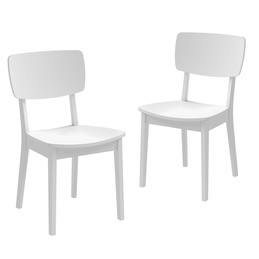 Стул деревянный DAFNA 2, белый матовый