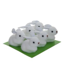 GAEM Набор из 6-ти фигурок декоративных "Заяц" (3*4,5*4,5), L13 W12 H4 см, 2в.