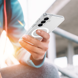 Усиленный прозрачный чехол с MagSafe для Samsung Galaxy S26+ Плюс, серия Clin Mag Series от Dux Ducis