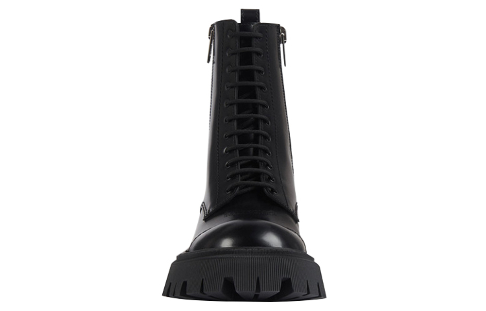 Balenciaga Tractor 20mm Zip Up Boot Black
