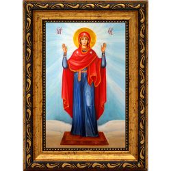 Нерушимая стена. Икона Божьей Матери на холсте.
