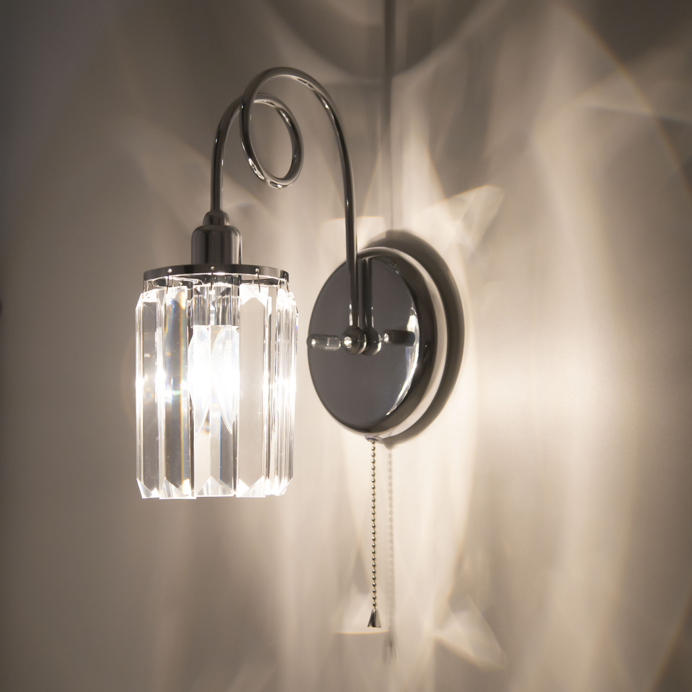 Citilux Синди CL330311 Бра хрустальное с выключателем Хром