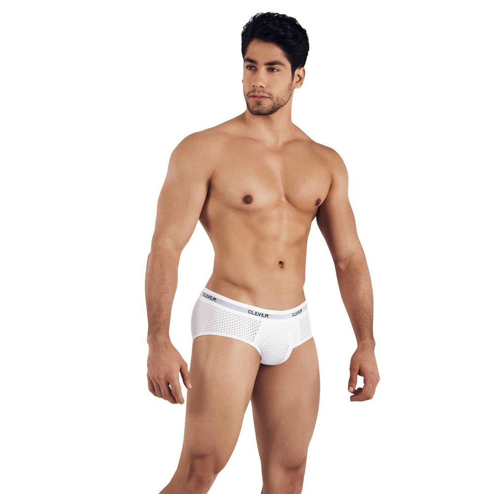 Мужские брифы белые Clever ALASKA PIPING BRIEF 032401