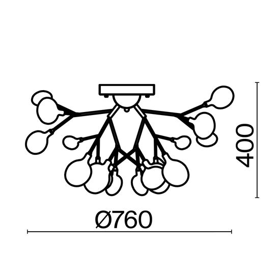 Потолочный светильник Freya FR5049CL-27G
