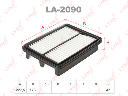 Фильтр воздушный  LYNX LA-2090