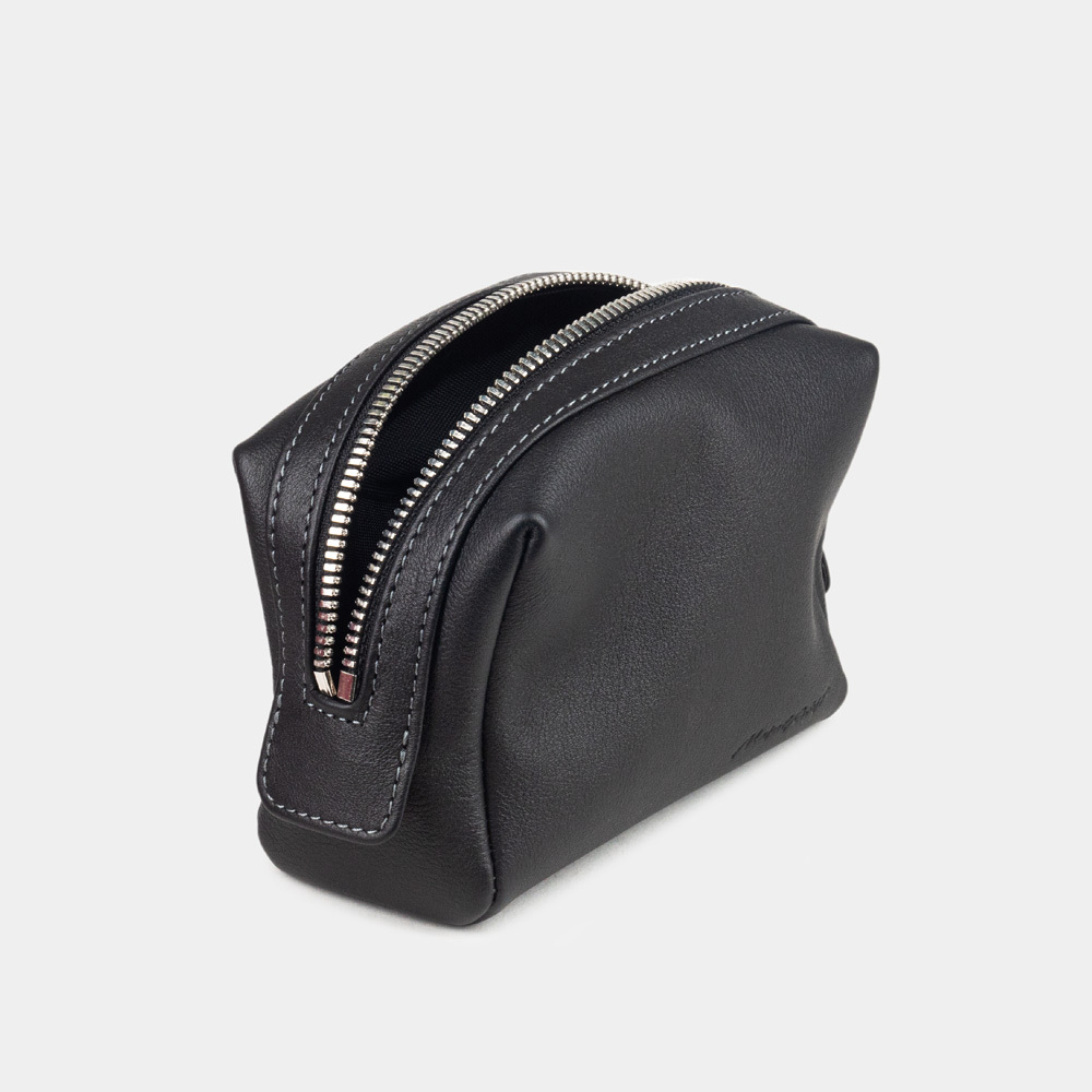 Несессер Mignon из кожи теленка черного цвета