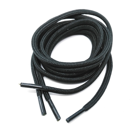 ШНУРОК ОБУВНОЙ С НАКОНЕЧНИКАМИ 90см*4мм, цвет черный