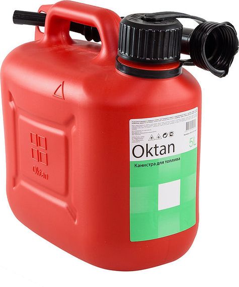Канистра ГСМ Oktan, 5л (Красный)