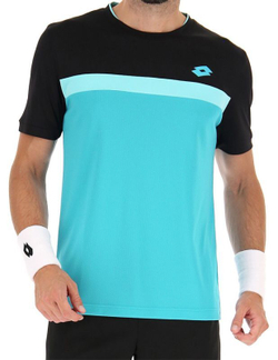 Мужская теннисная футболка Lotto Superrapida VI T-Shirt 2 - blue bird