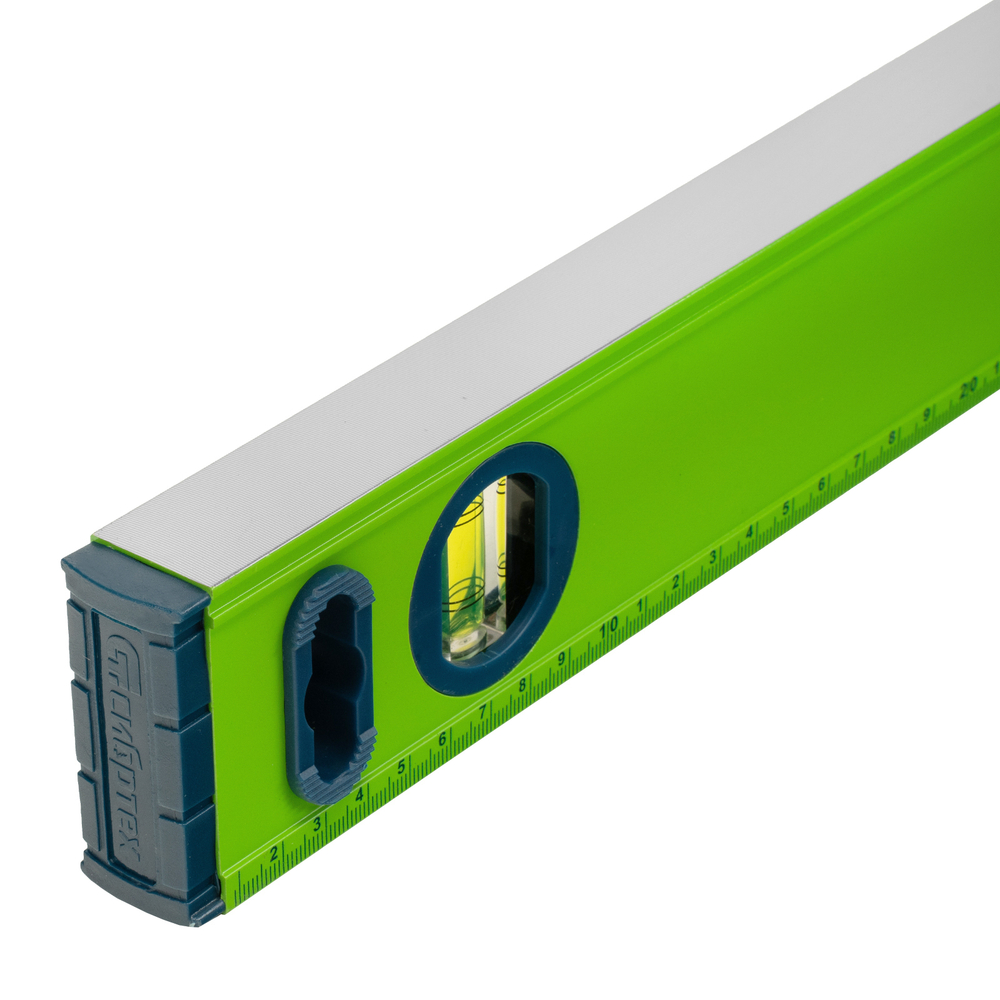 Уровень алюминиевый УСМ-0,5-2000, фрезерованный, 3 глазка, магнитный, рукоятки, 2000 мм Сибртех