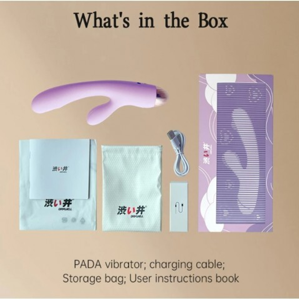 Вибратор-кролик Pada от Drywell белый