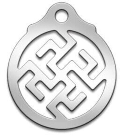 Амулет Серия Славянские амулеты №17 Одолень-Трава/Цветок Папортника медицинская сталь