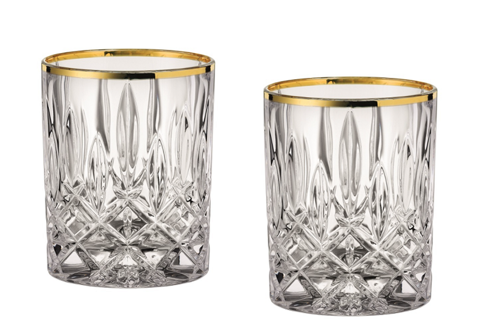 NOBLESSE GOLD - Набор стаканов для виски 2 шт., 295мл h=102мм d=82мм