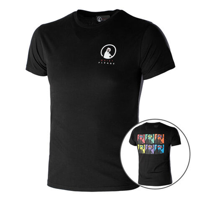 Мужское теннисное поло Quiet Please Overruled Monkey T-Shirt Men - Black, Multicoloured