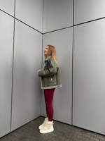 Дубленка Авиатор олива