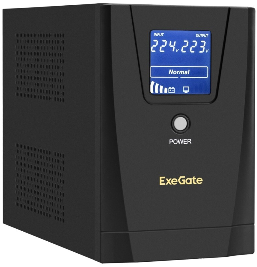 Источник бесперебойного питания  Exegate SpecialPro Smart LLB-1500.LCD.AVR.C13.RJ.USB