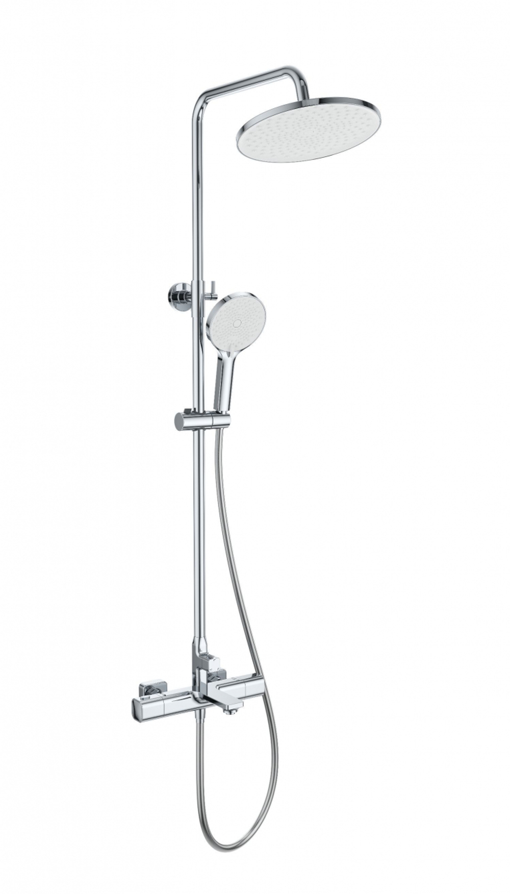 Душевая система с термостатом WONZON & WOGHAND SOLID, Хром (WW-C3011-A-CR)