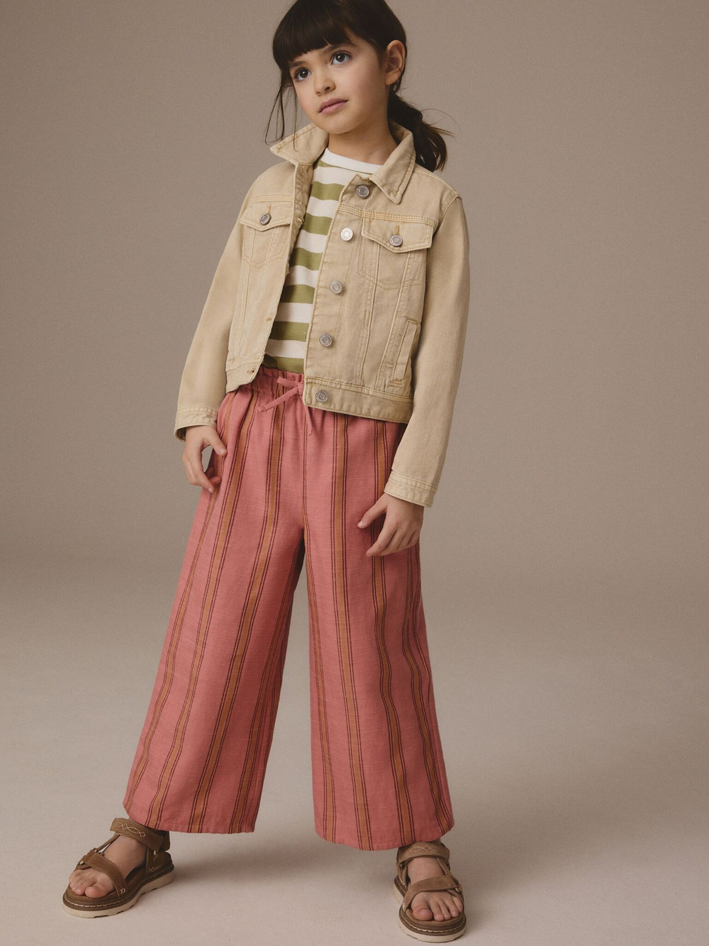 Куртка джинсовая для девочки Next E25-203, Песочный