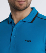 Поло Paddy 1 BOSS GREEN - голубой(50512995)