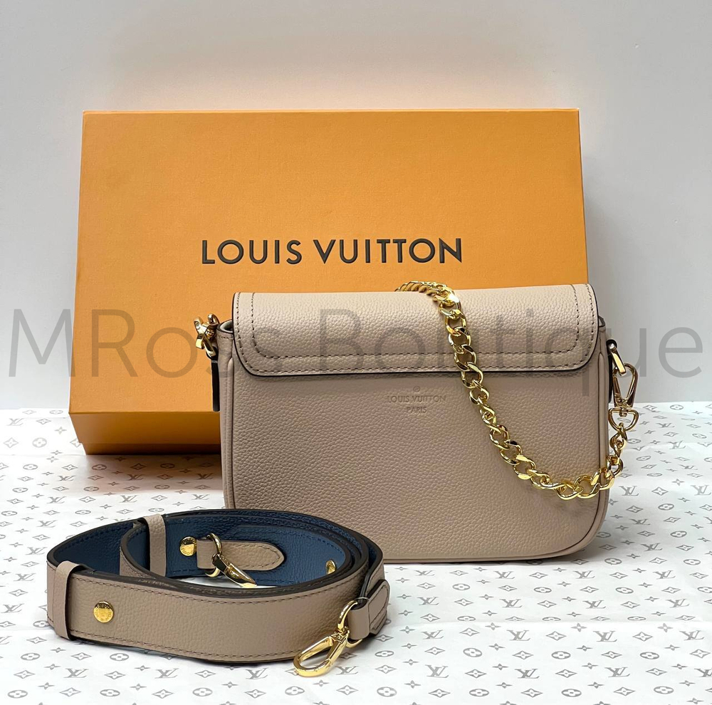 Сумка Lockme Tender Louis Vuitton серого цвета