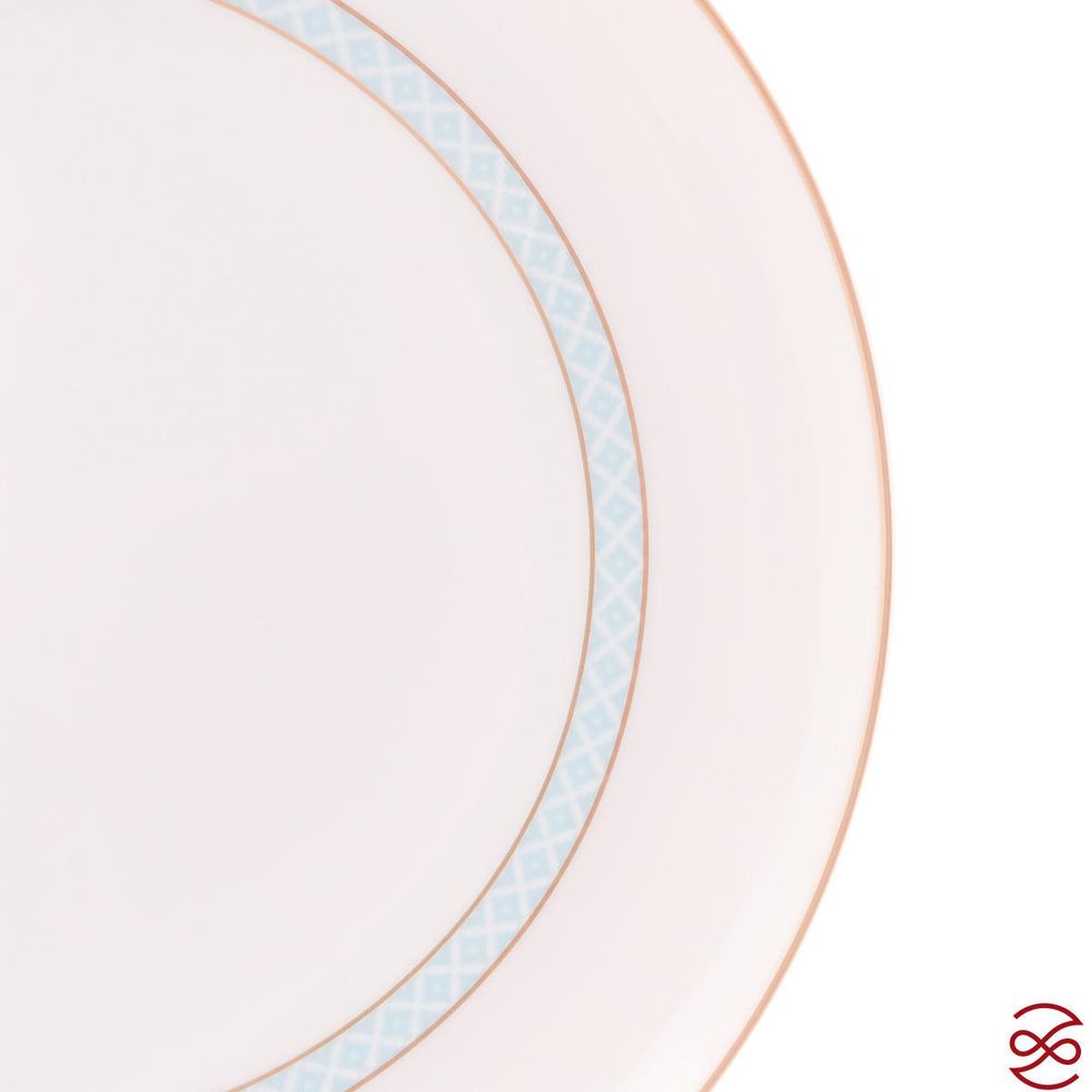 Набор тарелок Falkenporzellan Corvara AERO BLUE-GOLD 27 см (6 шт)