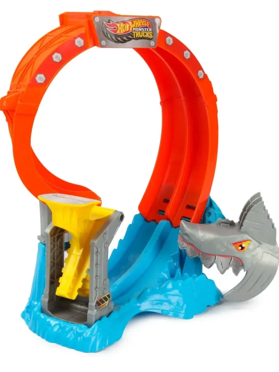 Автотрек Хот Вилс Монстр Трак Акулы против Динозавров JFR08