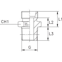 Штуцер FC DS25 BSPT 3/4" (корпус)