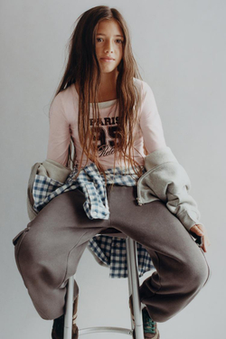 ZARA БОДИ С ДВОЙНЫМ НОМЕРОМ, РОЗОВЫЙ