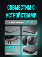 Кабель для Android и iPhone Type-C/USB, длина 1 метр 3.0A (Hoco X120)