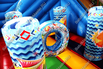 Коммерческий надувной батут "Рыбка-клоун" 5*5*5 м