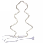 Фигура светодиодная, «Ёлка» дюралайт, 35*21 см, Белый (постоянное свечение)