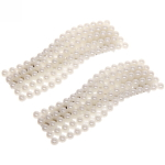 Зажимы для волос 2шт «New collection», волна, цвет белый, 7*2,3см