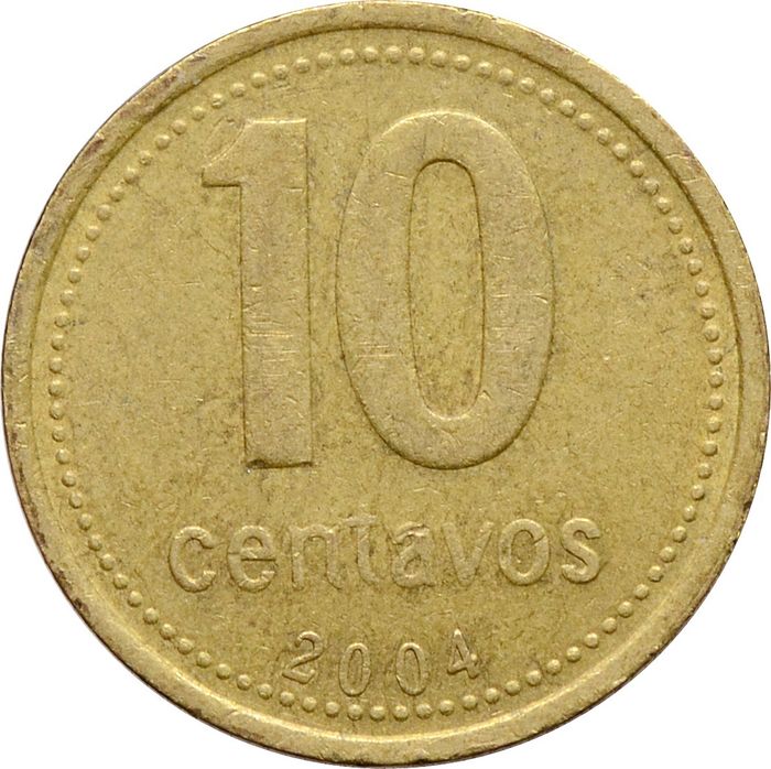 10 сентаво 2004 Аргентина