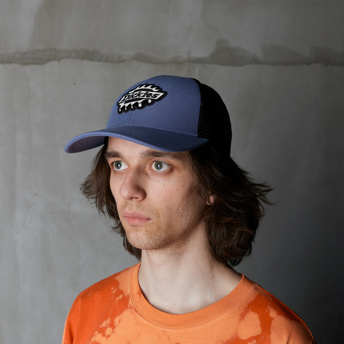 Кепка Dickies Irondale Trucker Cap Retro Indigo blue артикул:DK0A88J8RI21 - купить в магазине Дайс